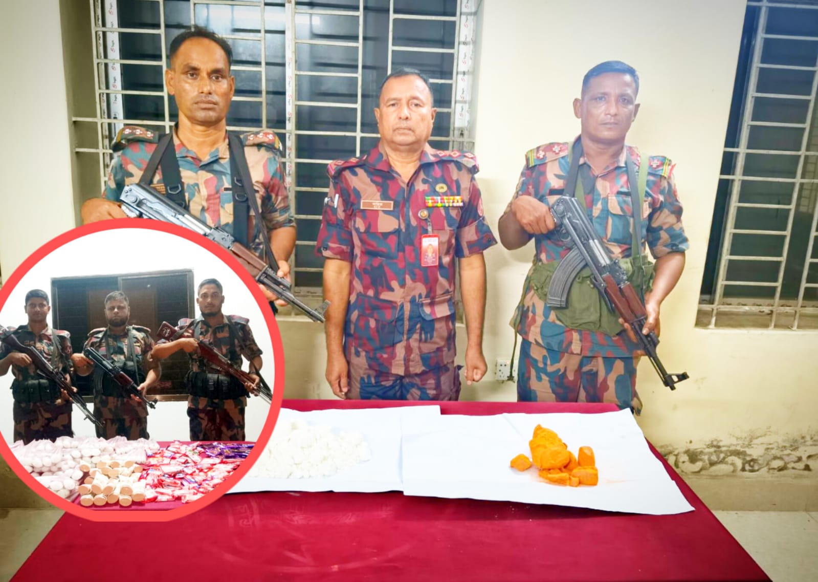 বেনাপোল সীমান্তে ১৮ লক্ষ টাকার বিস্ফোরক দ্রব্য  ও অবৈধ মালামাল আটক ‎