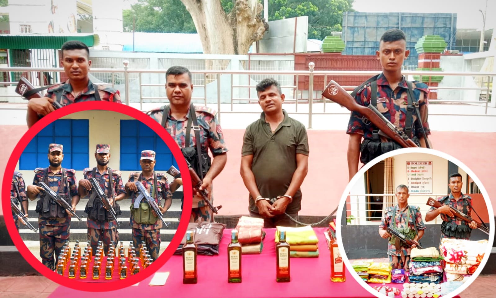 বেনাপোল সীমান্তে ৫২ বোতল মদ ও চোরাচালানী মালামালসহ আটক-১